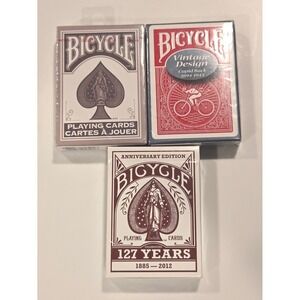 3-Deck Bicycle Collector's Set (New/Sealed)
